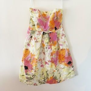 Jcrew Strapless floral dress, size 2